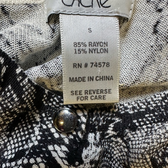 Cache Snake Skin Pattern Cardigan - Picture 5 of 6